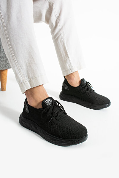 Moppy Ανδρικά Αθλητικά Παπούτσια από Μαύρο Διχτυωτό Ύφασμα - Ελαφρύ και Άνετο