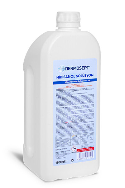 DERMOSEPT Hibisanol Solüsyon Klorheksidin (CHLORHEXİDİNE %4) 1000 ml