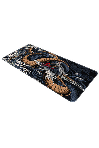 HELİXSUN 70x30 Cm Gaming Oyuncu Mouse Pad Kaymaz Taban Büyük Klavye Fare Altlığı Mousepad Silmarillion Dark