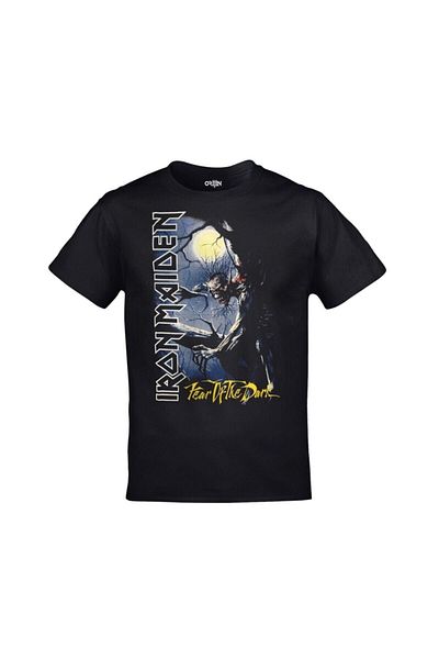 Orijin Tekstil Unisex Black Iron Maiden Fear Of The Dark εμπριμέ μπλουζάκι