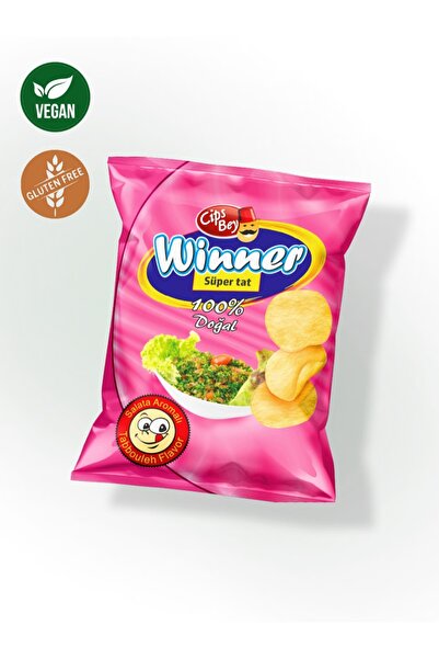 WINNER Vegan Ve Glutensiz Içerik Salata Patates Cips 15gr