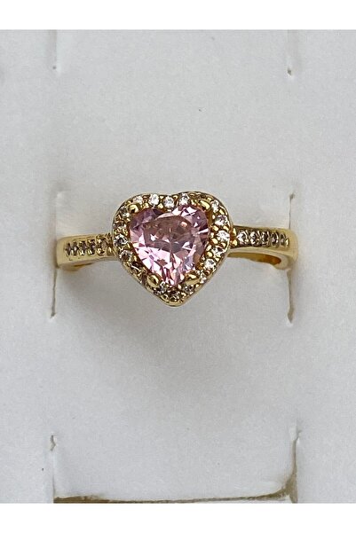 Shimmer خاتم قلب مرصع بأحجار لامعة قابل للتعديل / خاتم نسائي