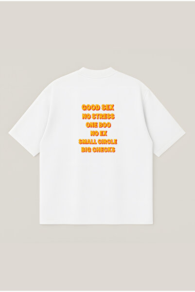 Moon Dancer No Stress Unisex %100 Organik Pamuklu Kalın Dokulu Oversize Bisik...