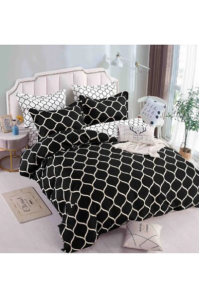 JOJO Elegant Linen Set for Double Bed Made of Fine Cotton, consisting of 6 pieces, 230x250cm