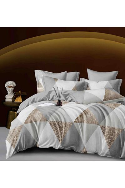 JOJO Elegant Linen Set for Double Bed Made of Fine Cotton, consisting of 6 pieces, 230x250cm
