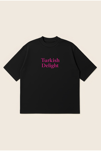Moon Dancer Turkish Delight Unisex Oversize Baskılı Boxy Fit Kalın Kumaşlı T-...