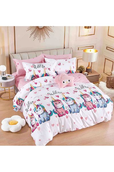 JOJO Elegant Linen Set for Double Bed Made of Fine Cotton, consisting of 6 pieces, 230x250cm