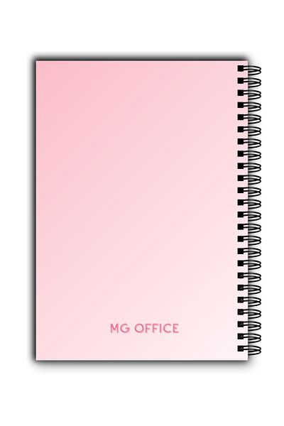 MG Office Caiet A5 Blush Marble – Dictando – Spirală Metalică, 80 File, Hârtie Groasă, Copertă Moale