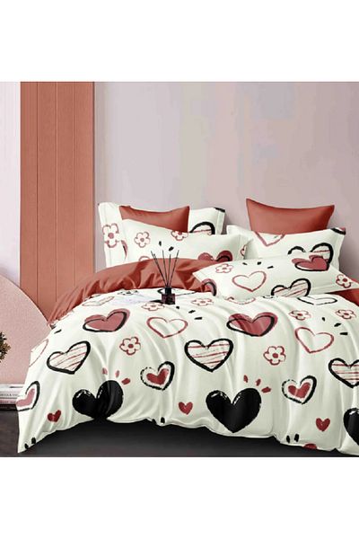 JOJO Elegant Linen Set for Double Bed Made of Fine Cotton, consisting of 6 pieces, 230x250cm