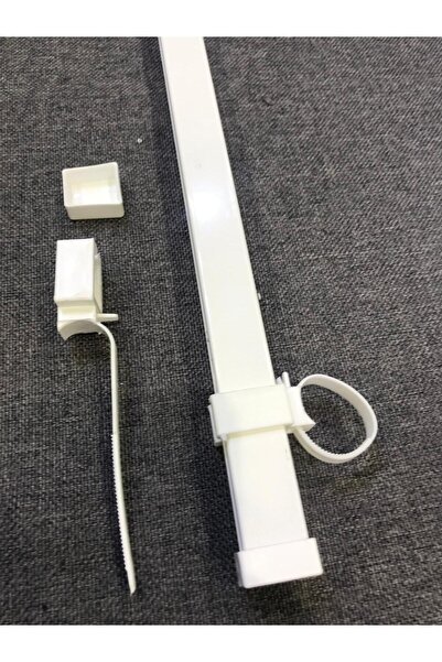 özdeğer home 105cm rustik perde rayı dekoratif perde korniş alüminyum perde kornişi perde askısı ray