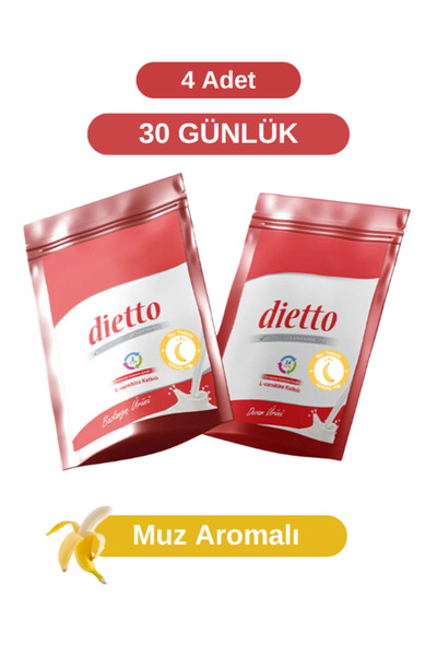 Dietto 30 Günlük Muz Aromalı Set 4 Adet