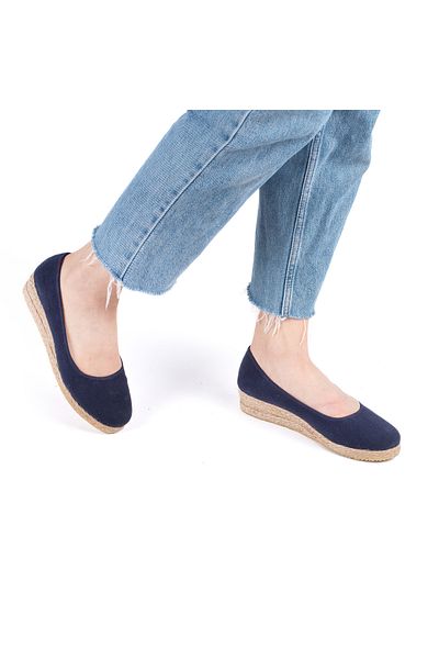 Star Tombis 3cm Wedge Heeled Comfortable Daily Mother Shoes - Real Handmade