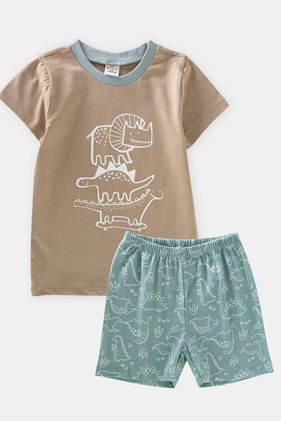 Melekpare Boys Girls Baby & Kids Shorts Summer 2-Piece T-Shirt Shorts Set 100% Cotton