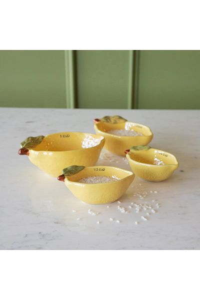 Warm Design Lemon Measuring Cups