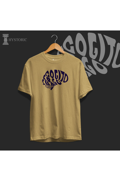 Hystoric Wear Descartes Printed Basic T-Shirt