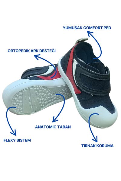 BONİTOSHOES Ortopedik İlkadım Daily Baby Boy Shoes