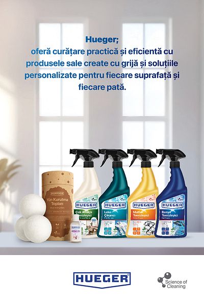 Hueger Vegan Bathroom Cleaner – Strong Limescale And Dirt Remover Set Of 2 With Foam & Spray Head 750 ml