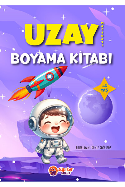 Jüpiter Çocuk Yayınları Uzay Macerası Boyama Kitabı | Çocuklar Için | 28 Sayf...