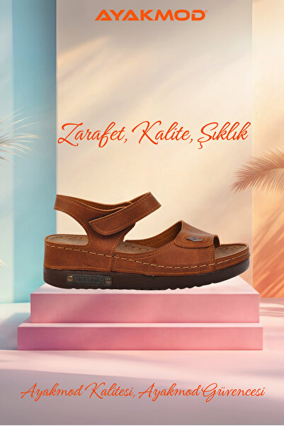 AYAKMOD 07-109rr Tan Žene Anatomski Sandale