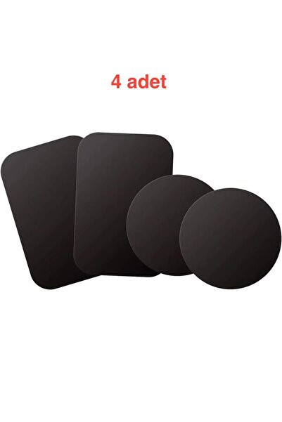 PSGT 4adet Telefon Araç Içi Tutucu Stant Metal Plaka Magnetic Mıknatıslı Tutu...