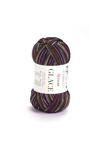Yarnart Glace Hand Knitting Yarn,100G / 210m – 52% Acrylic 48% Polyamide–Bright Colored Summer Hand Knitting Yarn