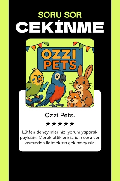 ozzipetshop Kuş Çadiri - Eglenceli Kuş Oyuncaği Tüm Kuşlar Için Uygun Özel Kumaş