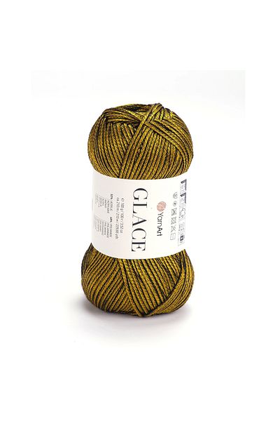 Yarnart Glace Hand Knitting Yarn,100G / 210m – 52% Acrylic 48% Polyamide–Bright Colored Summer Hand Knitting Yarn