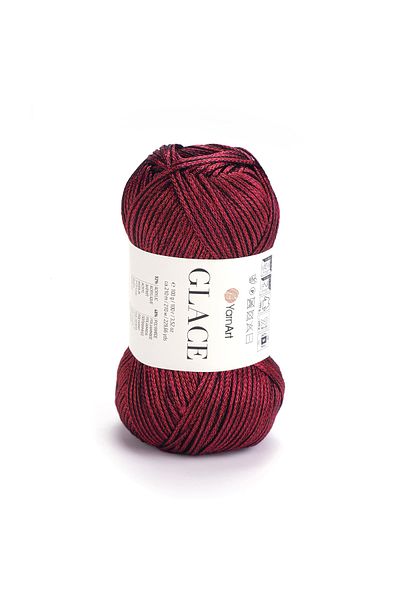 Yarnart Glace Hand Knitting Yarn,100G / 210m – 52% Acrylic 48% Polyamide–Bright Colored Summer Hand Knitting Yarn