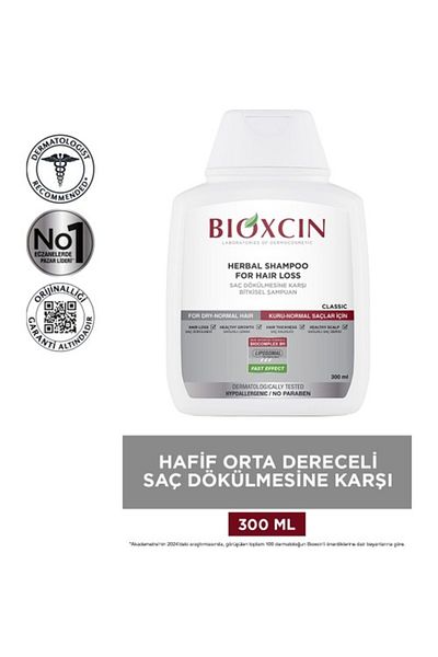 Bioxcin Shampoo For Hair Loss Dry Normal 300 Ml