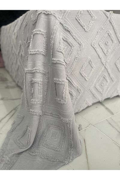 Jolie Maison Pike Single Bedspread Yellow Gray