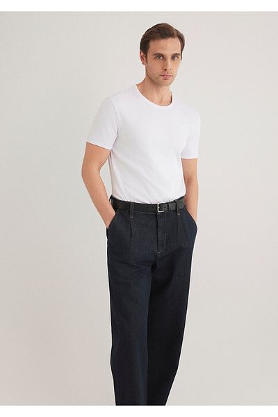 Mavi Weißes, figurbetontes T-Shirt mit Rippenmuster - 063747 -620