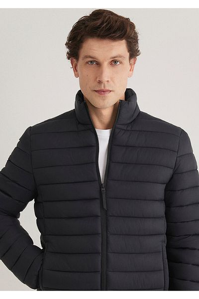 Mavi Μαύρο Puffer Jacket με Stand Collar0110016-900