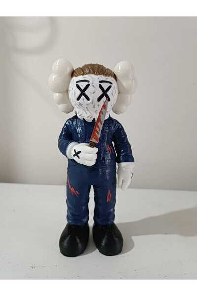 3DLAYERCRAFT Kaws Michael Myers Figür Kaws Halloween Michael Myers Boyalı Fig...