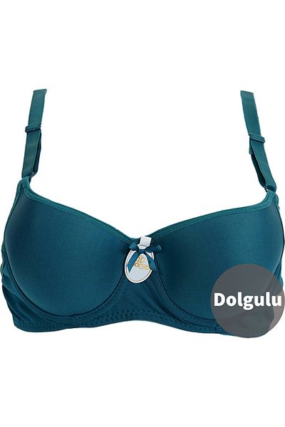 CHC Chocho Women's Underwire Padded Petrol Green Bra