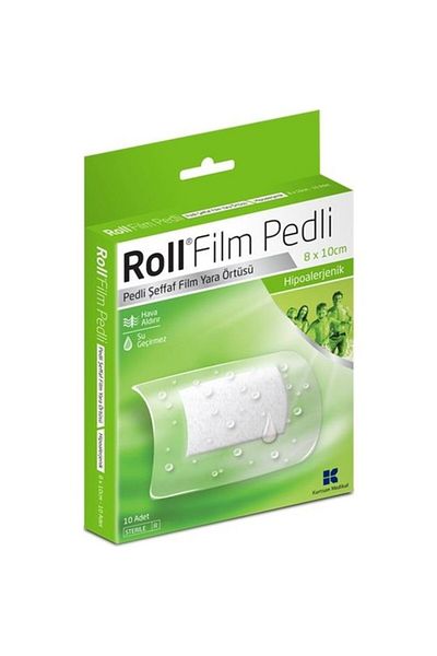 Roll غطاء جرح 8*10 سم مع وسادة فيلم 10 قطع