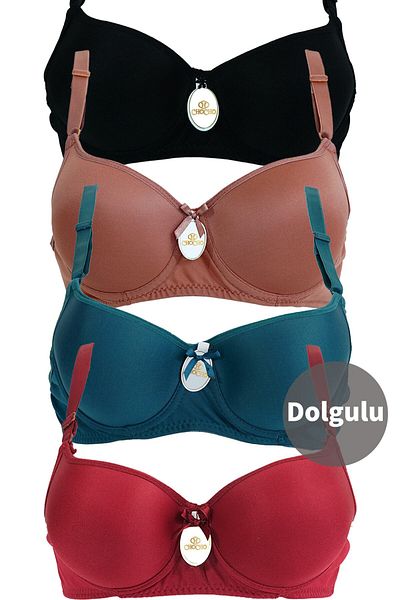 CHC Chocho Women's Underwire Padded 4-Piece Bra Set