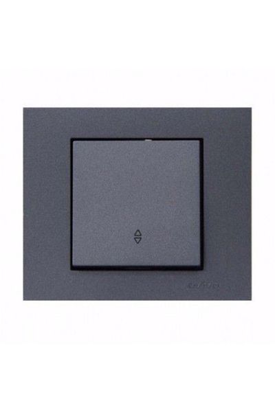 OVİVO Ovivo Grano Metallic Smoked Light Switch