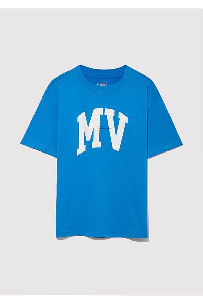 Mavi Τυπωμένο μπλουζάκι με λογότυπο Mv Loose Fit / Loose Comfortable Fit 6610213 -83865