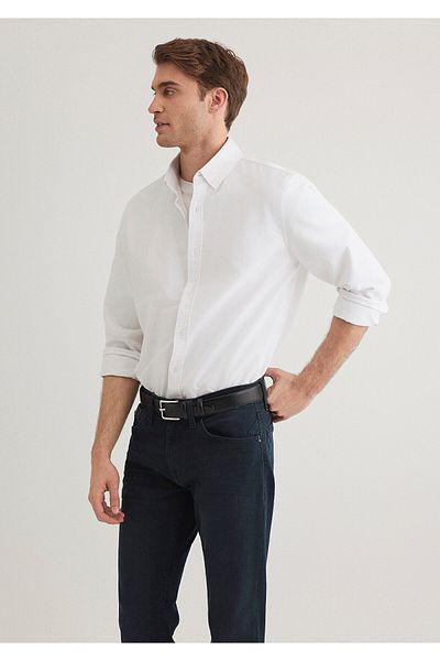 Mavi Λευκό πουκάμισο Regular Fit 0211199 -620