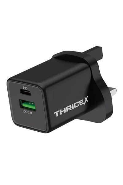 Thricex 35w Usb C Charger, Dual-port Gan ,fast Wall Charger Plug For Iphone 16-12, Galaxy S24-s10