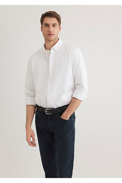 Mavi Λευκό πουκάμισο Regular Fit 0211199 -620