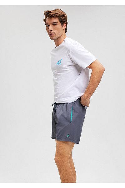 Mavi Indigo Turtles Grey Sea Shorts - 0911483 -80776 Model