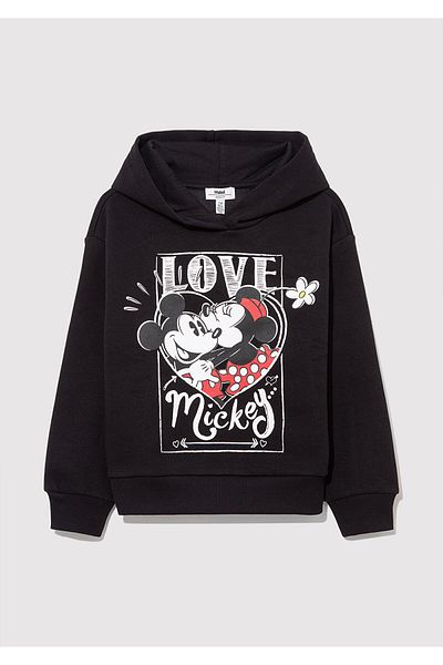 Mavi Hanorac negru cu imprimeu Minnie Mouse 7s10082-900