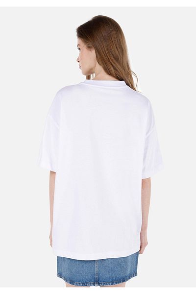 Colin's Tricou cu slogan alb unisex Lilseb