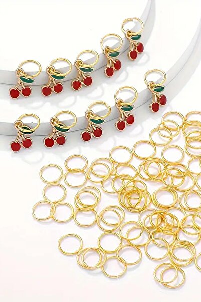 New Obsessions Cute Cherries Hair Earrings Children's Hair Accessory Set 50 pieces
