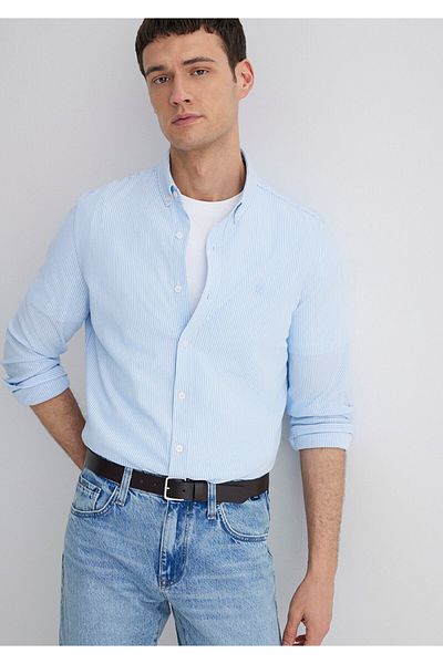 Mavi Μπλε ριγέ πουκάμισο Slim Fit / Slim Fit 0211402 -88654