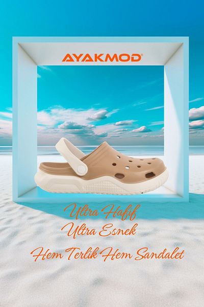 AYAKMOD Ελαφριά εύκαμπτη σόλα Eva Unisex Mink Sabo Παντόφλες Stella Z