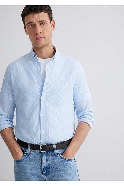 Mavi Μπλε ριγέ πουκάμισο Slim Fit / Slim Fit 0211402 -88654
