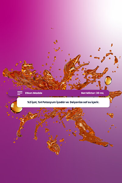 FW Nutrition Raw Material Lugol's Solution %2 Damla 30 ml | %2 İyot & %4 Potasyum İyodür |