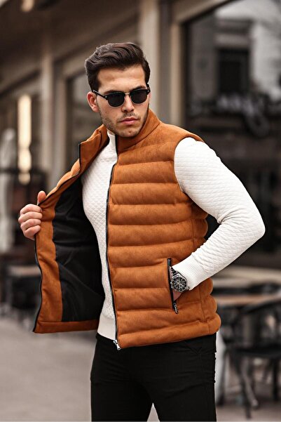 Mero Life Ανδρικό φανελάκι Tan Nubuck Suede